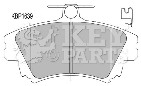 KEY PARTS Bremžu uzliku kompl., Disku bremzes KBP1639